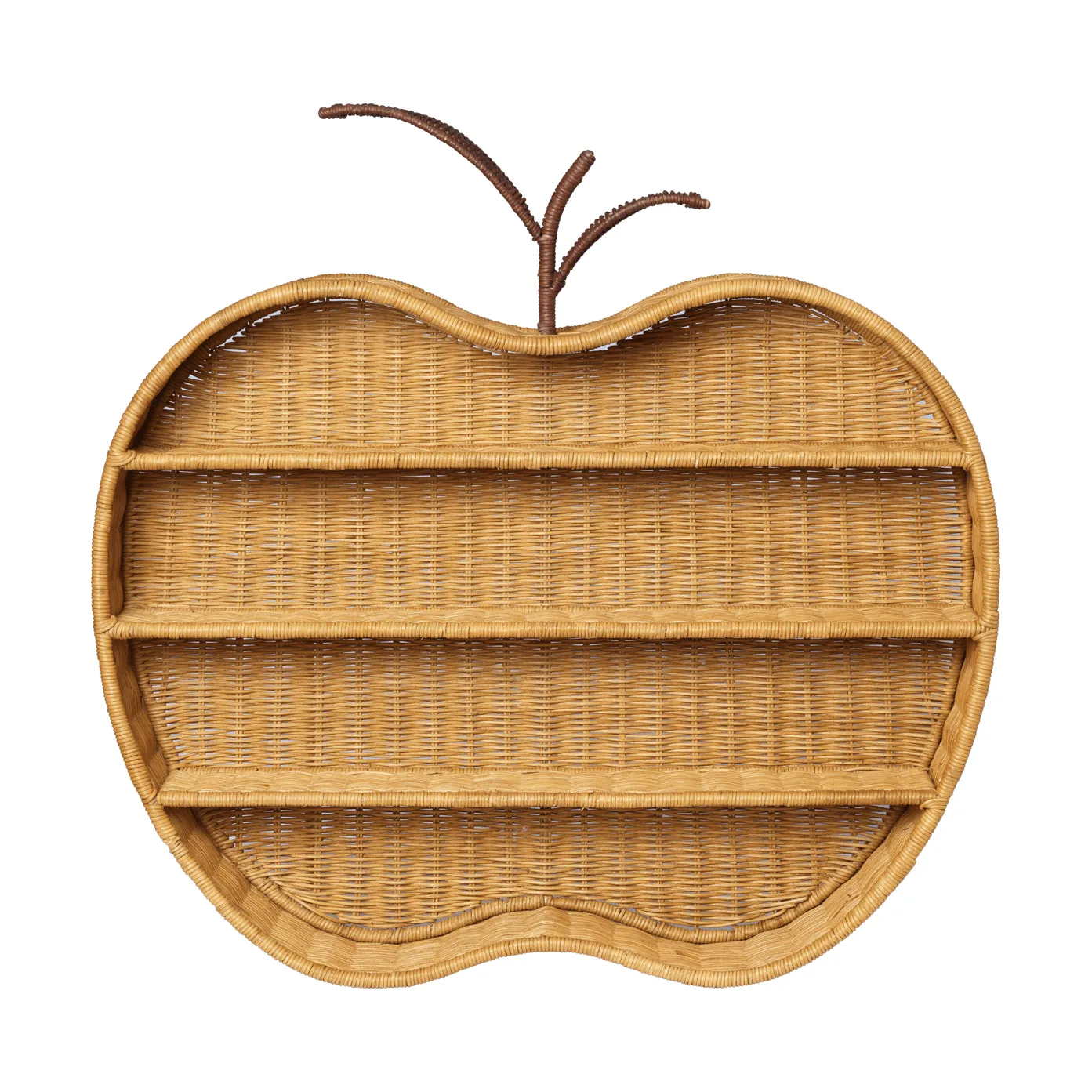 Półka ścienna Apple braided, Natural, 70x12,5x68 cm Ferm Living