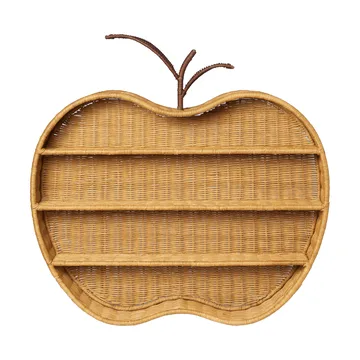 Półka ścienna Apple braided - Natural, 70x12,5x68 cm - Ferm Living