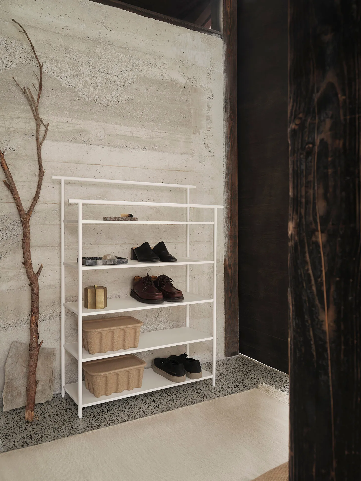 Półka stojąca Dora, White Ferm Living