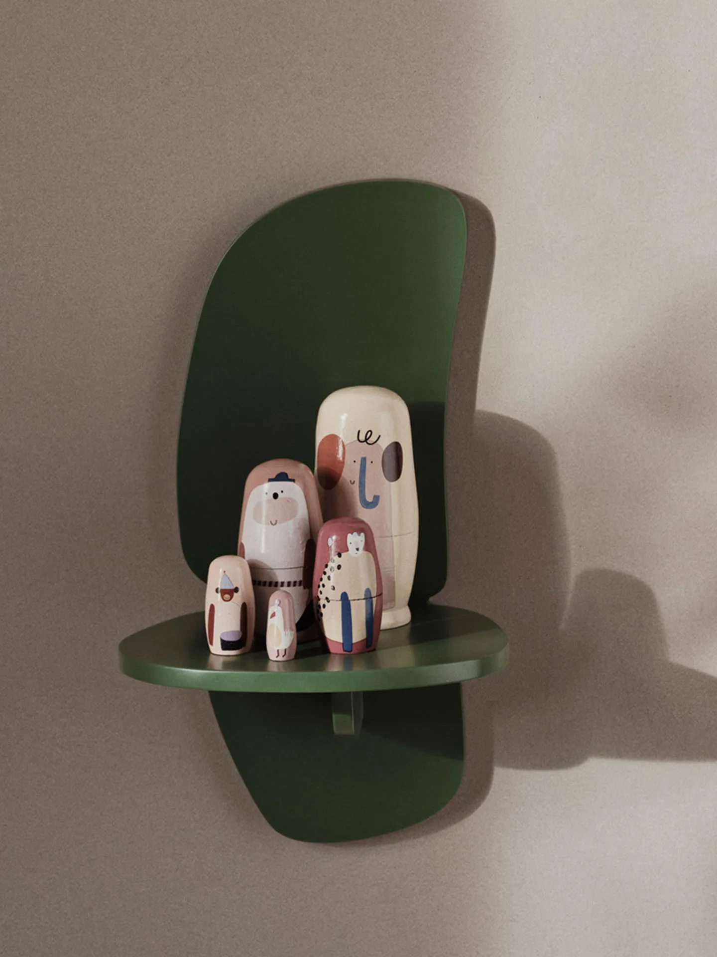 Półka wisząca Pilu 40 cm, Verdant Green Ferm Living