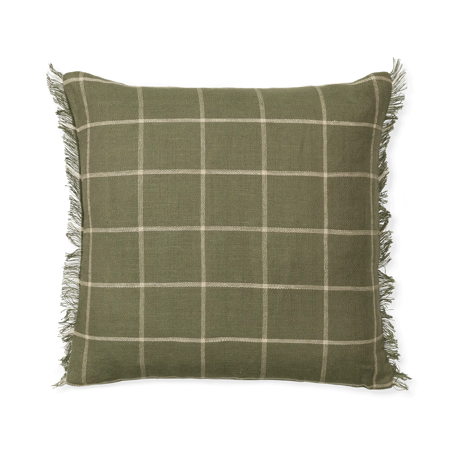 Pokrowiec na poduszkę Calm 50x50 cm, Oliwkowo-ecru Ferm Living