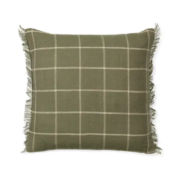 Pokrowiec na poduszkę Calm 50x50 cm - Oliwkowo-ecru - Ferm Living