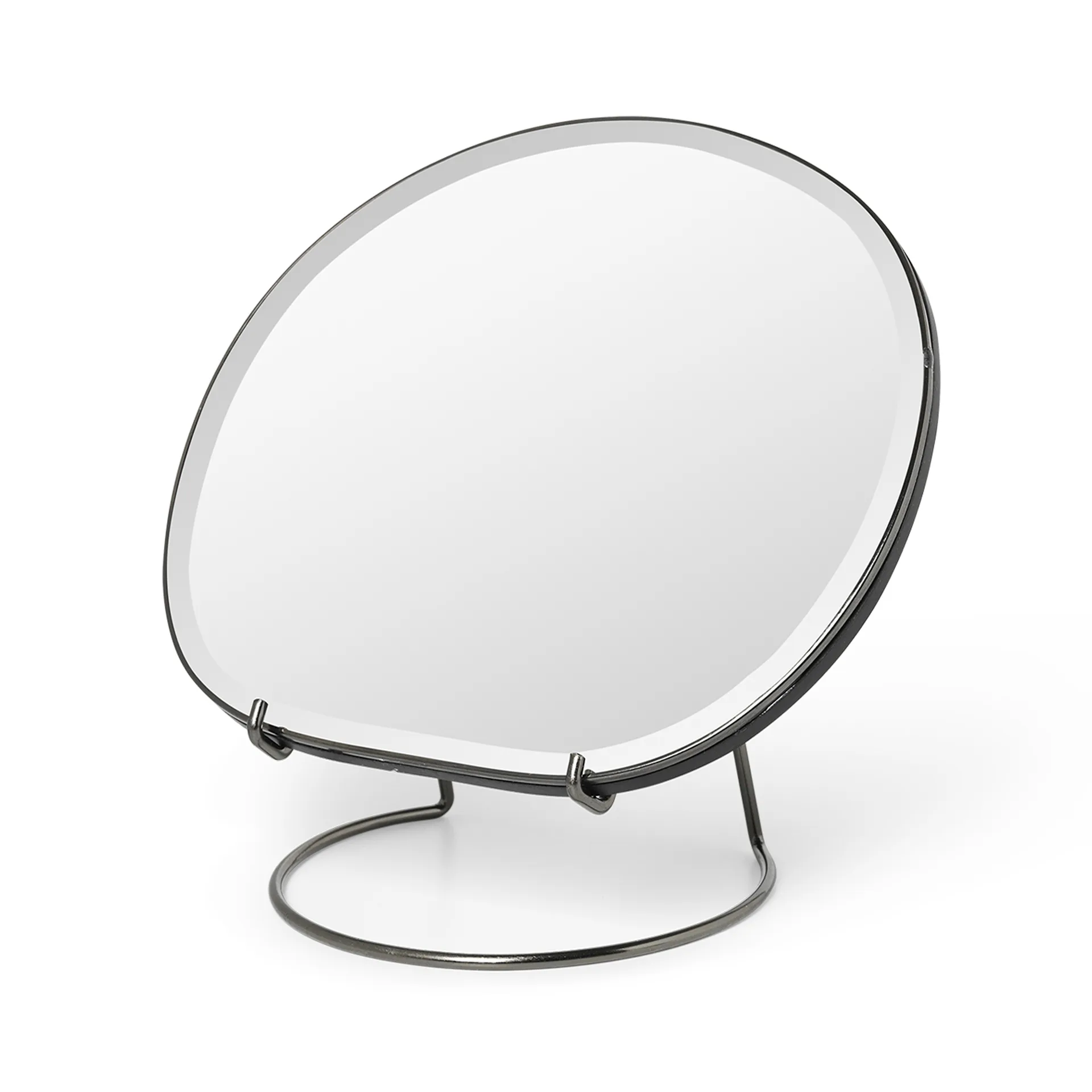 Pond lusterko kosmetyczne, Dark chrome Ferm Living