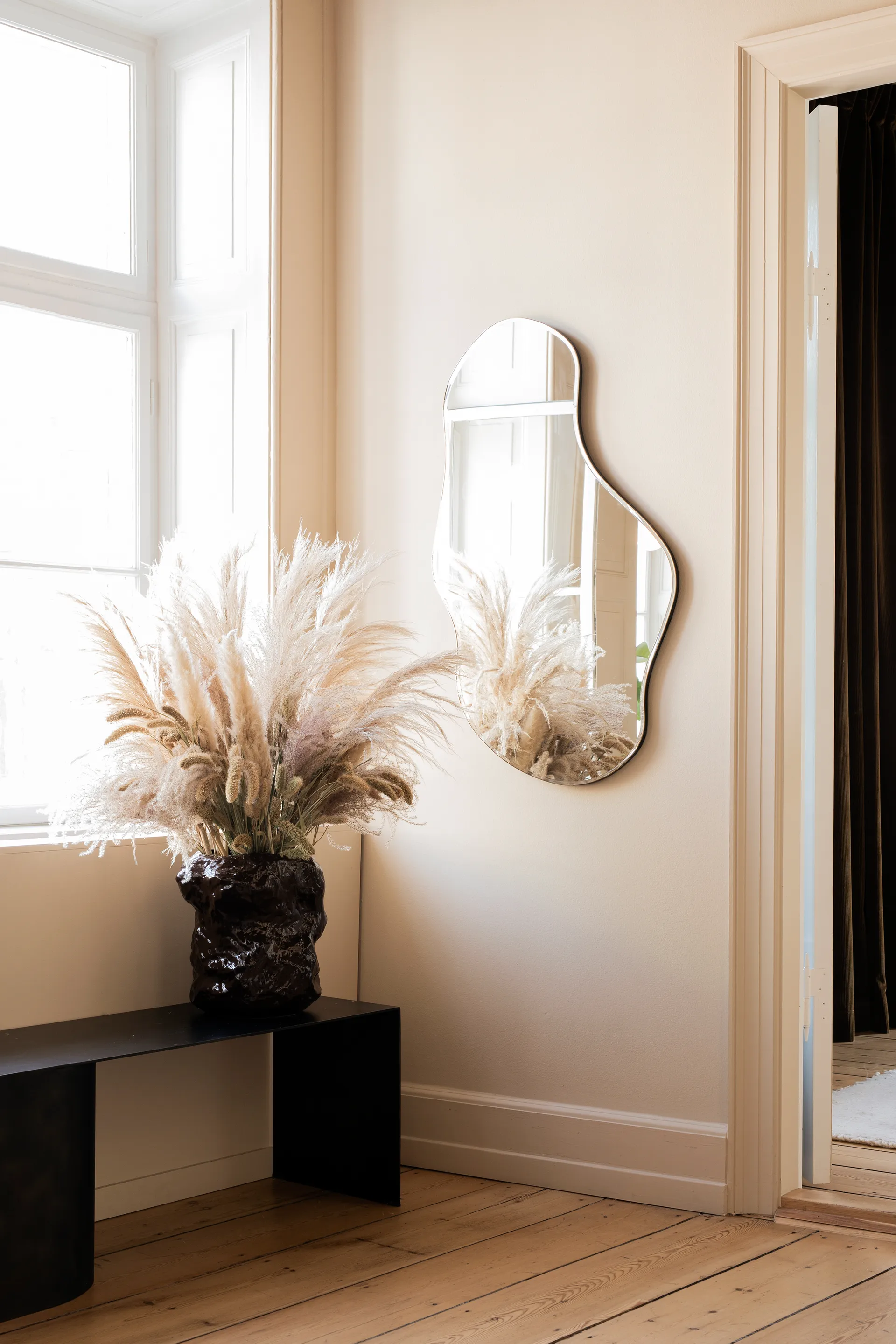 Pond lustro, duże, Brass Ferm Living