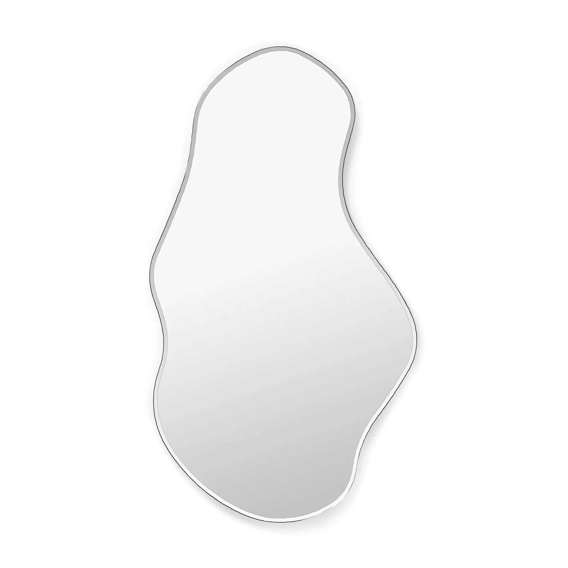 Pond lustro, duże, Dark chrome Ferm Living