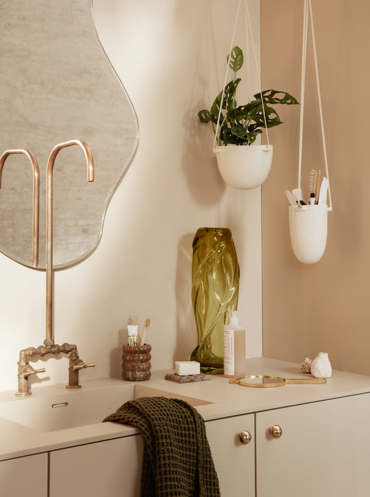 Pond lustro, duże, Dark chrome Ferm Living