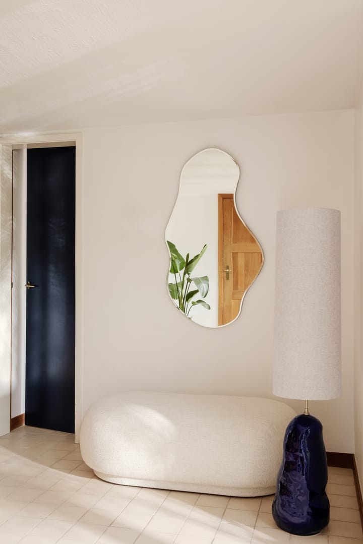 Pond lustro, duże, Dark chrome Ferm Living