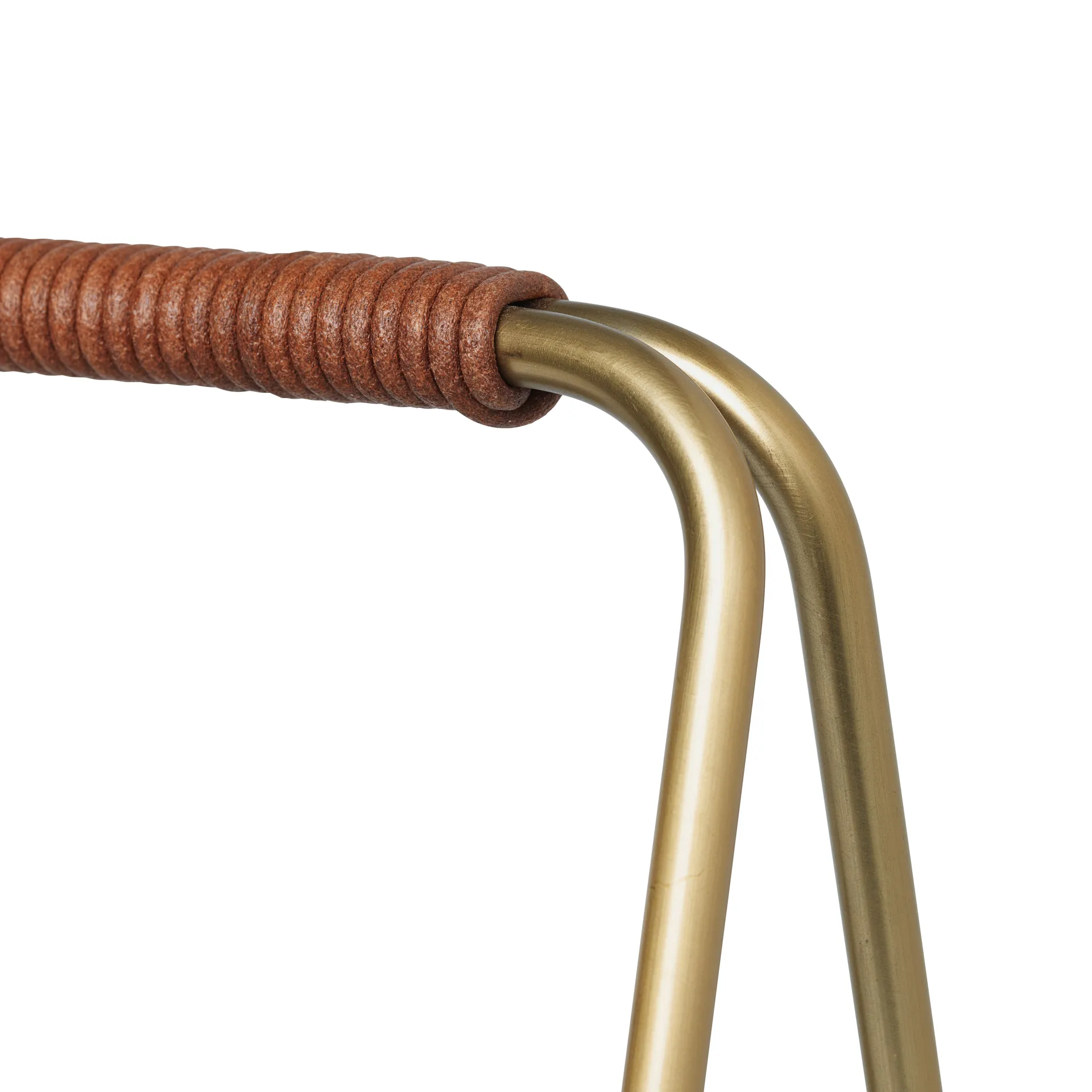 Port kosz na drewno do kominka, brass Ferm Living