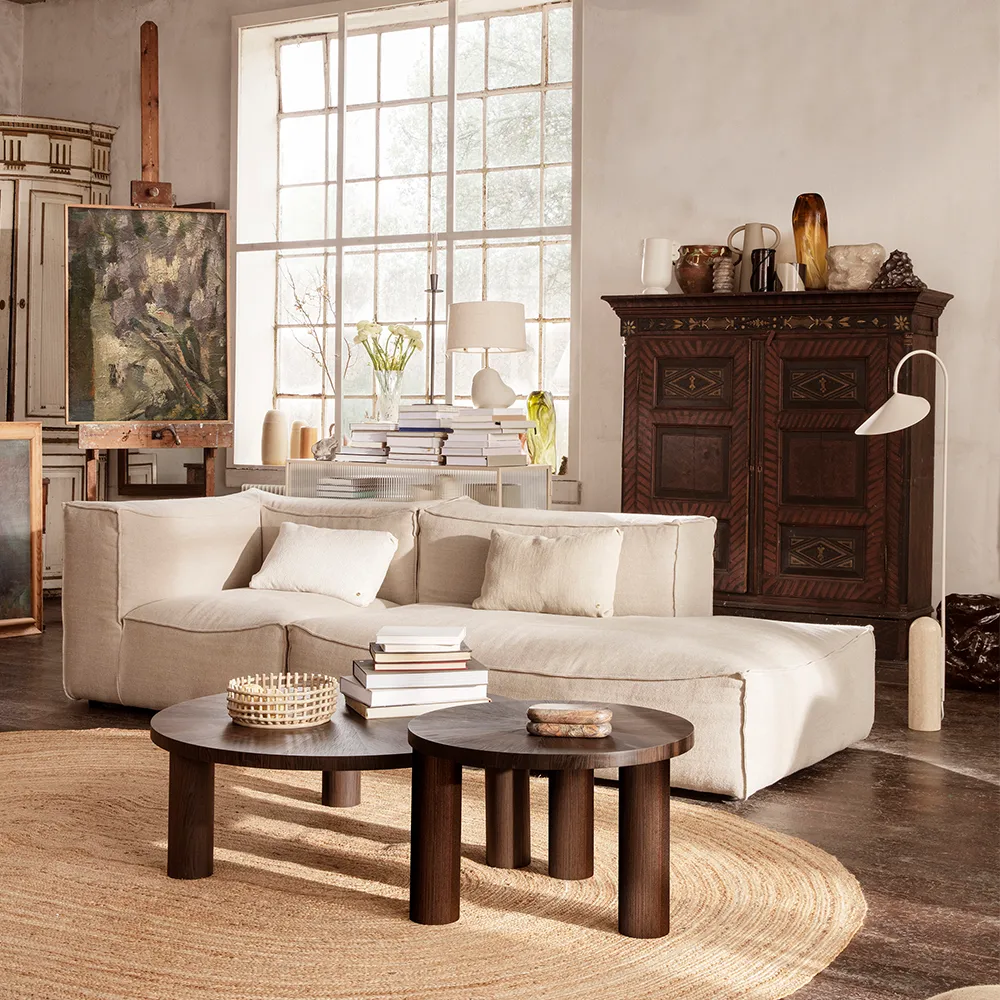 Post stolik boczny , dąb wędzony, small, star Ferm Living