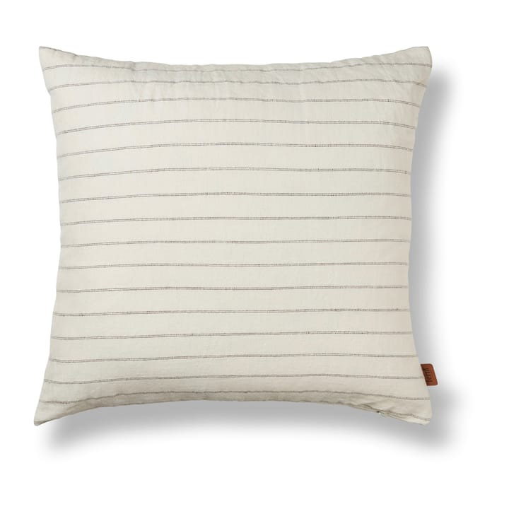 Poszewka Grand 50x50 cm - Złamana biel-czekoladowy - Ferm Living