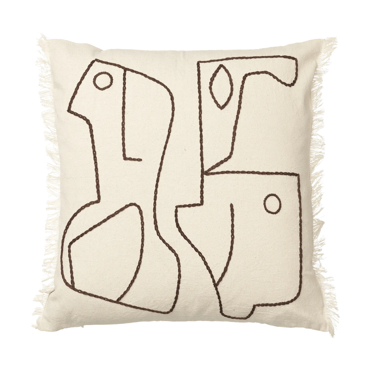 Poszewka na poduszkę Figure 50x50 cm, Kawa o kolorze off-white Ferm Living