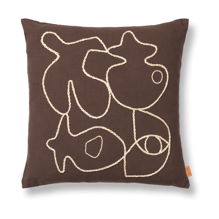 Poszewka na poduszkę Figure 50x50 cm - Kawa-Piasek - Ferm Living