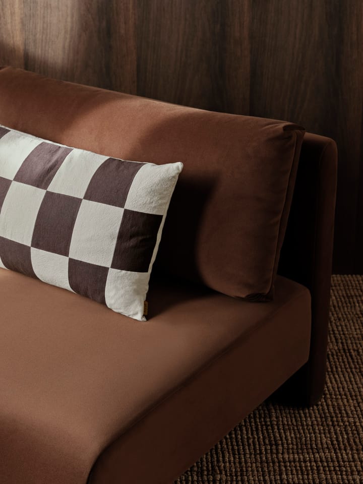 Poszewka na poduszkę Fold patchwork 40x60 cm, Coffee-undyed Ferm Living