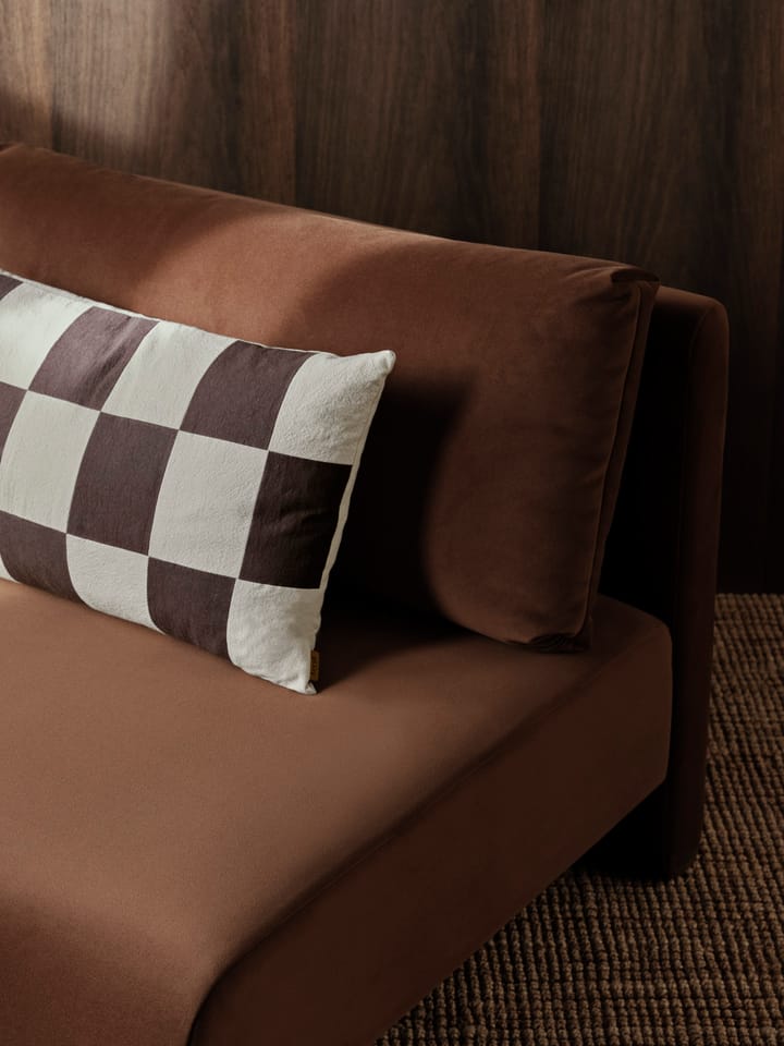 Poszewka na poduszkę Fold patchwork 40x60 cm - Coffee-undyed - ferm LIVING