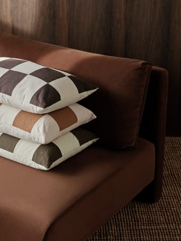 Poszewka na poduszkę Fold patchwork 40x60 cm - Dark Olive -undyed - Ferm Living