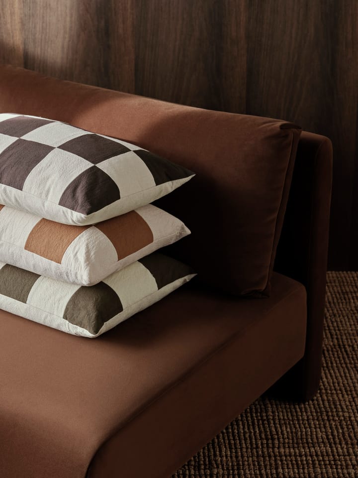 Poszewka na poduszkę Fold patchwork 40x60 cm, Dark Olive -undyed Ferm Living