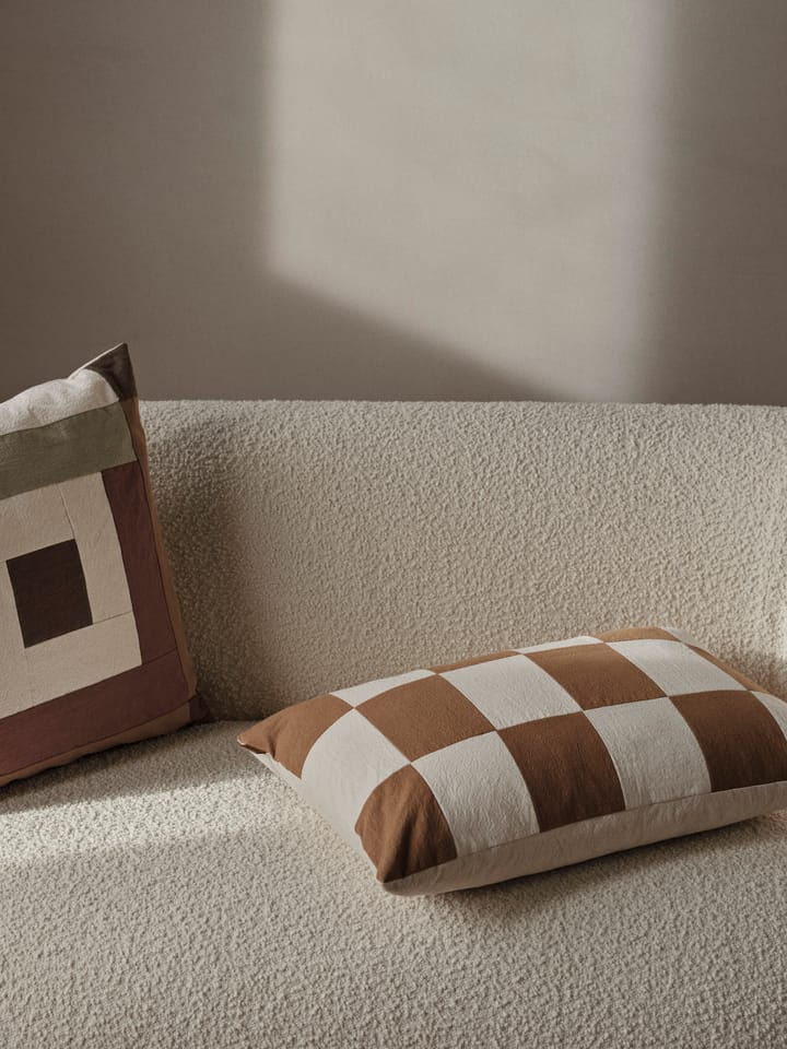 Poszewka na poduszkę Fold patchwork 40x60 cm, Sugar kelp-undyed Ferm Living