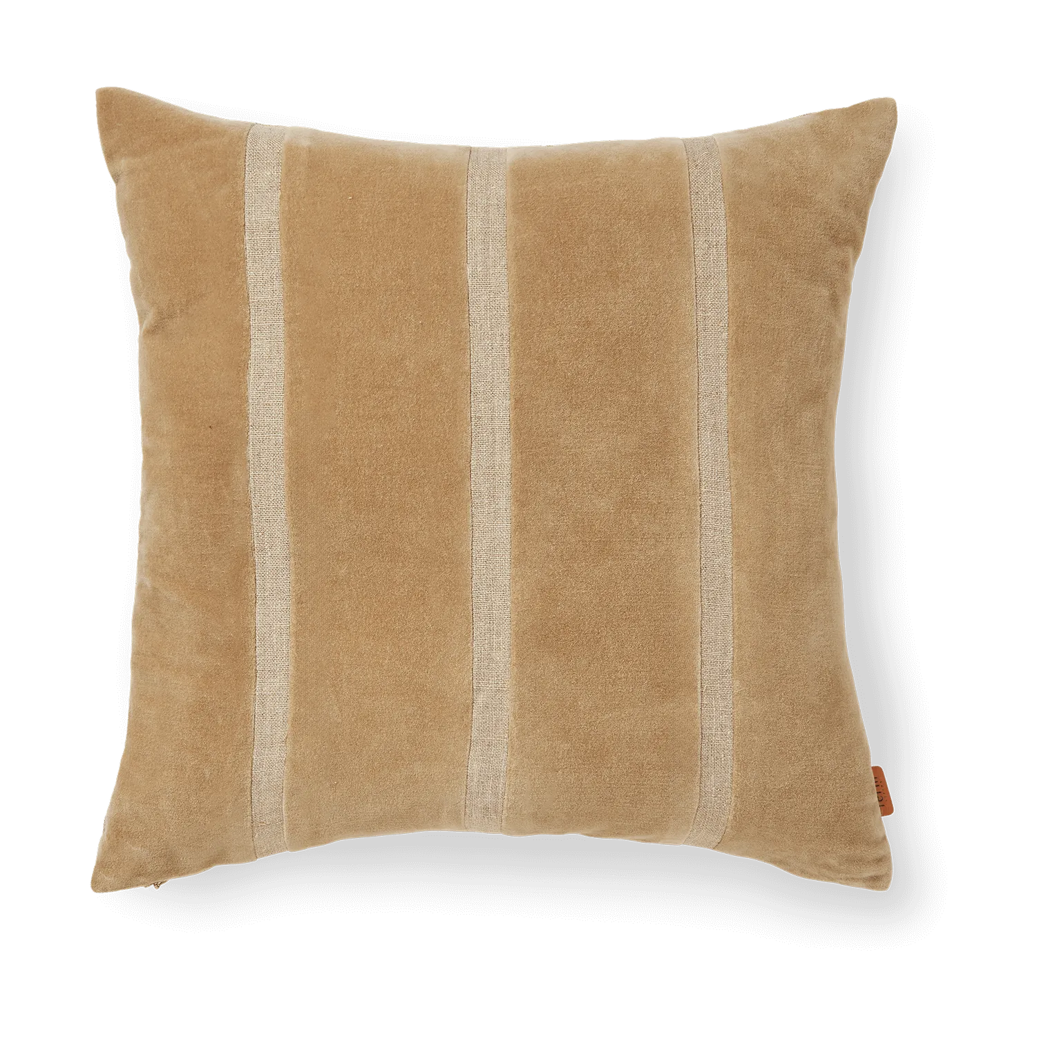 Poszewka Senti Stripe 50x50 cm, Dark sand-linen Ferm Living