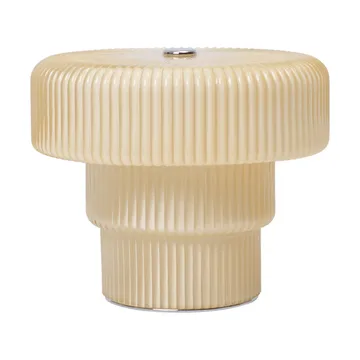 Przenośna lampka stołowa Ripple - Oat, 10cm - Ferm Living