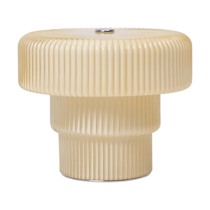 Przenośna lampka stołowa Ripple - Oat, 10cm - Ferm Living