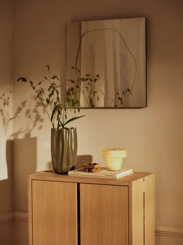 Przenośna lampka stołowa Ripple - Oat, 10cm - Ferm Living