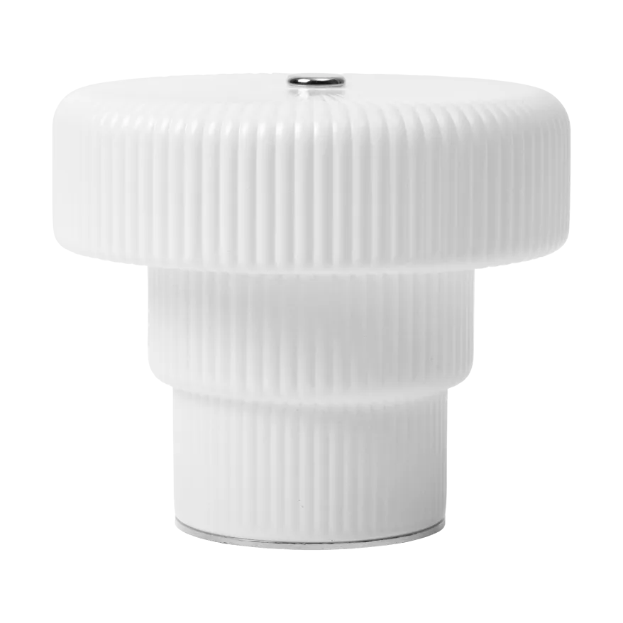 Przenośna lampka stołowa Ripple, White, 10cm Ferm Living