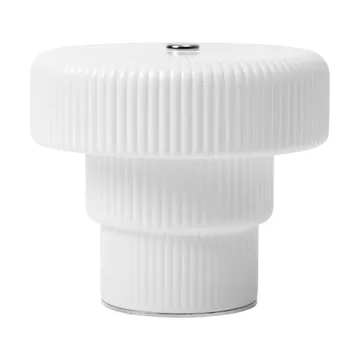 Przenośna lampka stołowa Ripple - White, 10cm - Ferm Living