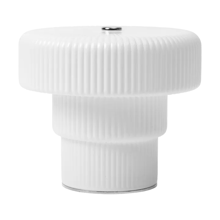 Przenośna lampka stołowa Ripple - White, 10cm - Ferm Living