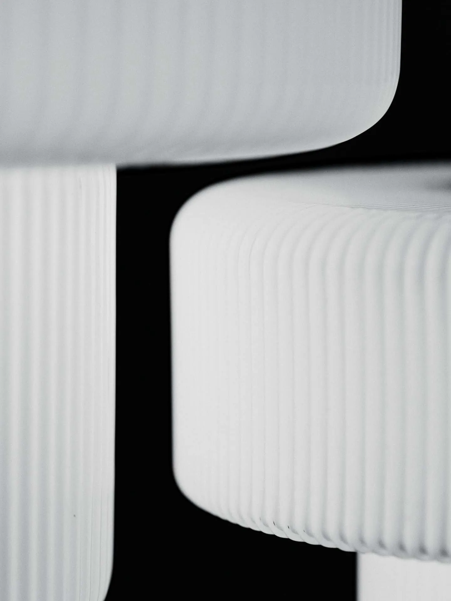 Przenośna lampka stołowa Ripple, White, 16,5 cm Ferm Living