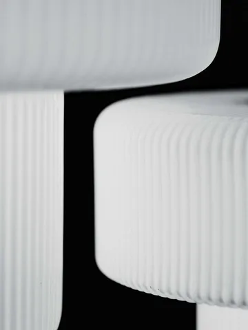 Przenośna lampka stołowa Ripple - White, 16,5 cm - Ferm Living