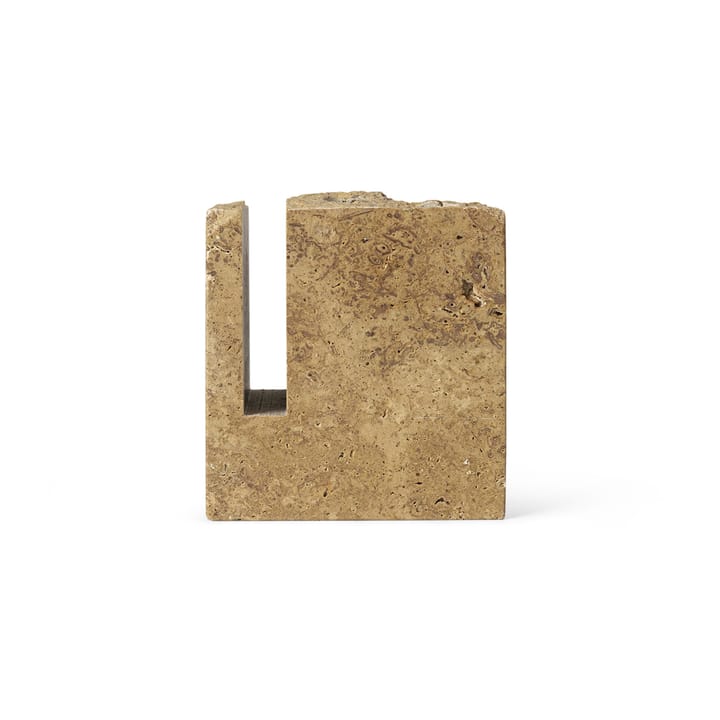 Przybornik na biurko Klint 9x9 cm, Beżowy trawertyn Ferm Living