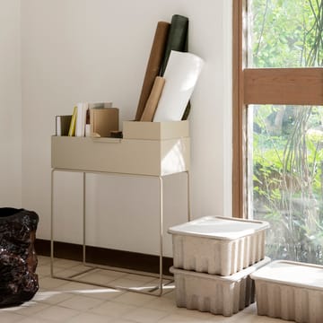 Pudełko do przechowywania Ferm z pokrywką papierową 2 szt. - Brązowe - Ferm Living