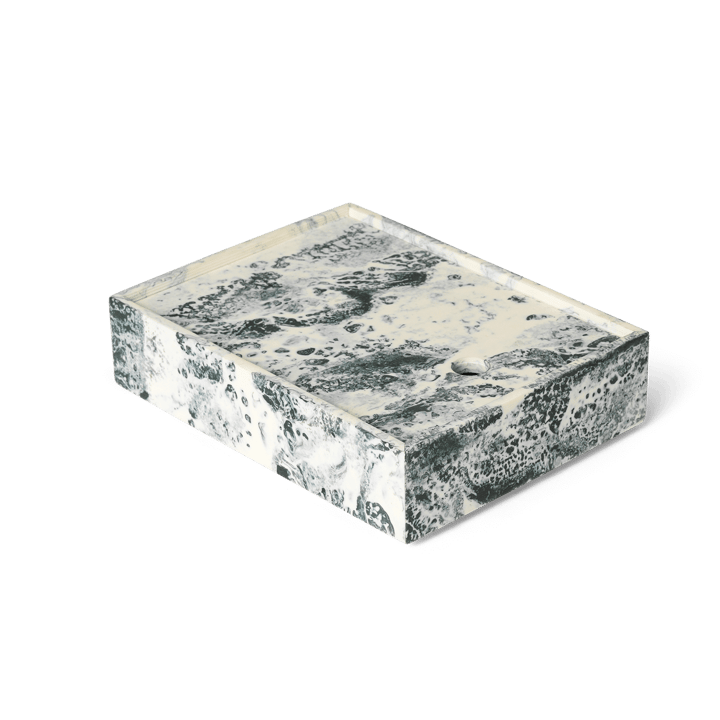 Pudełko do przechowywania Mist 15x20 cm - Emerald-off white - Ferm Living