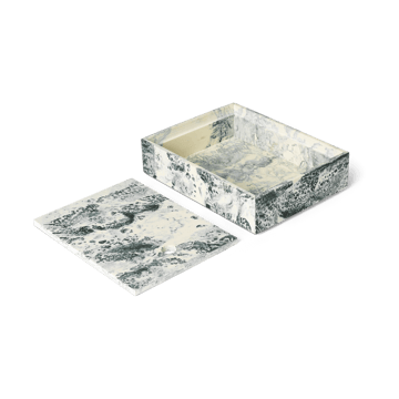 Pudełko do przechowywania Mist 15x20 cm - Emerald-off white - Ferm Living