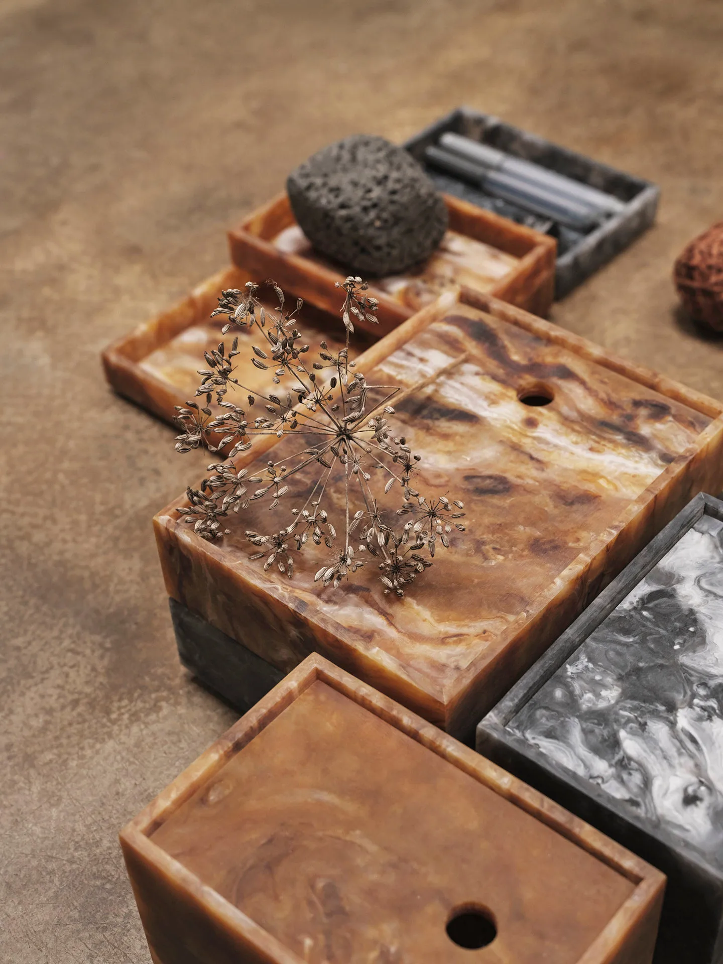 Pudełko do przechowywania Mist 15x20 cm, Sugar kelp Ferm Living