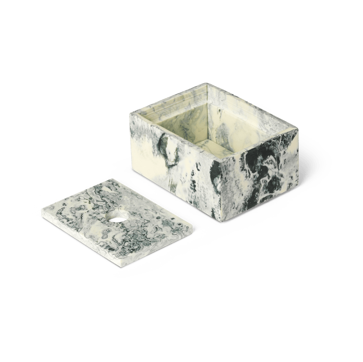 Pudełko do przechowywania Mist 7,5x10 cm, Emerald-off white Ferm Living