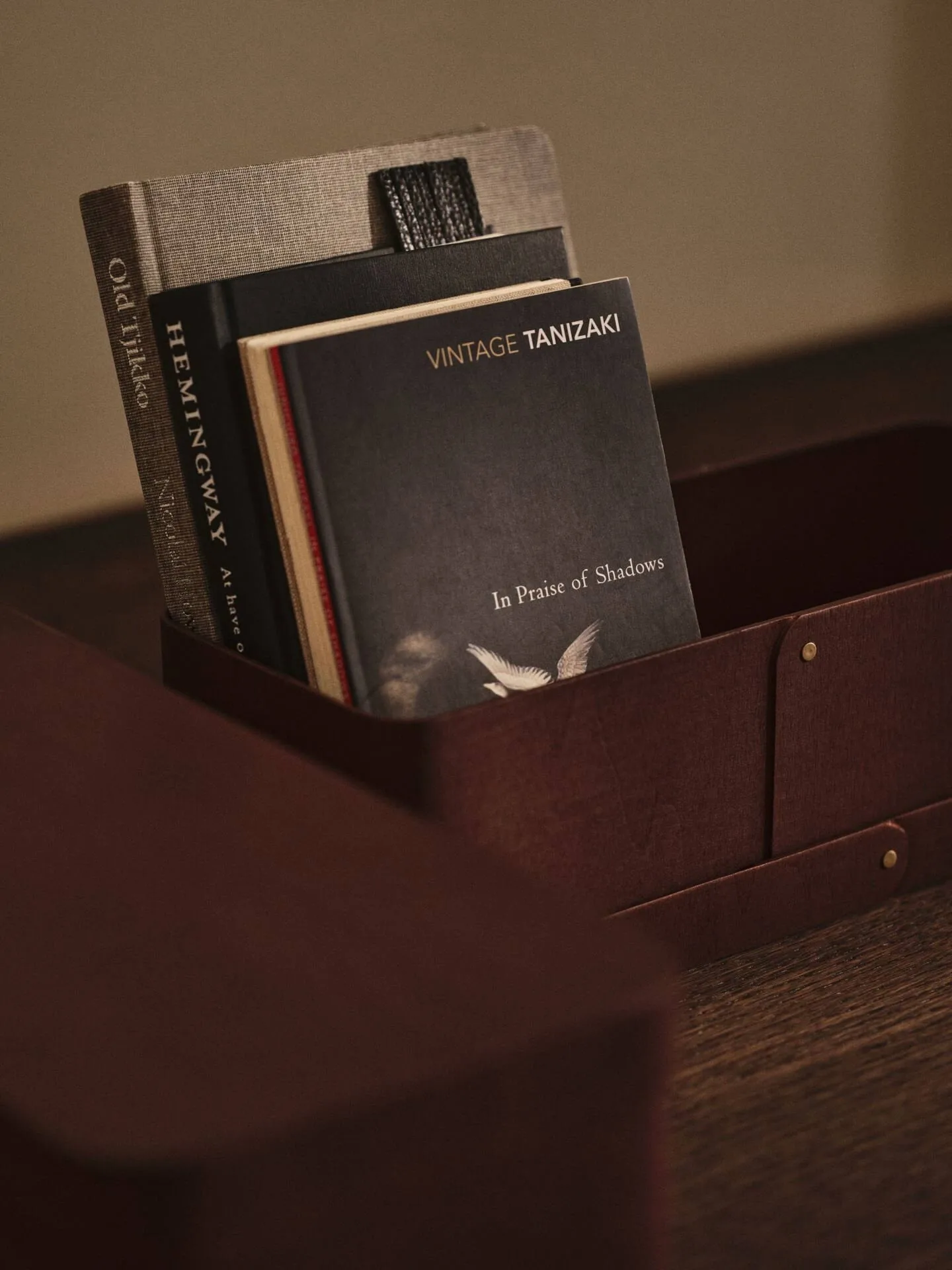 Pudełko do przechowywania Vekla 2 części, Dark pecan, long Ferm Living