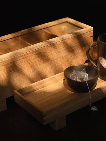 Pudełko na herbatę Bon - Dąb - Ferm Living