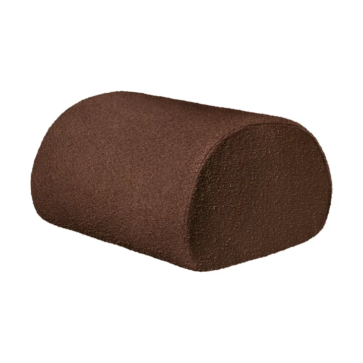 Pufa Rouli pouf pure bouclé - Chestnut brown - Ferm Living