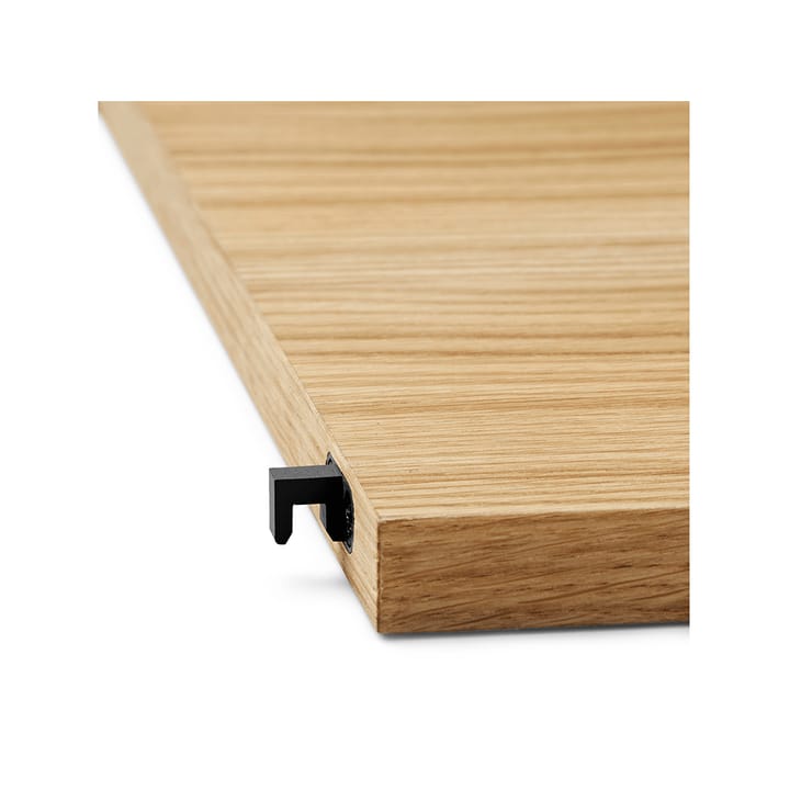 Punctual Perforated półka 90 cm, oak oiled, anthracite Ferm Living