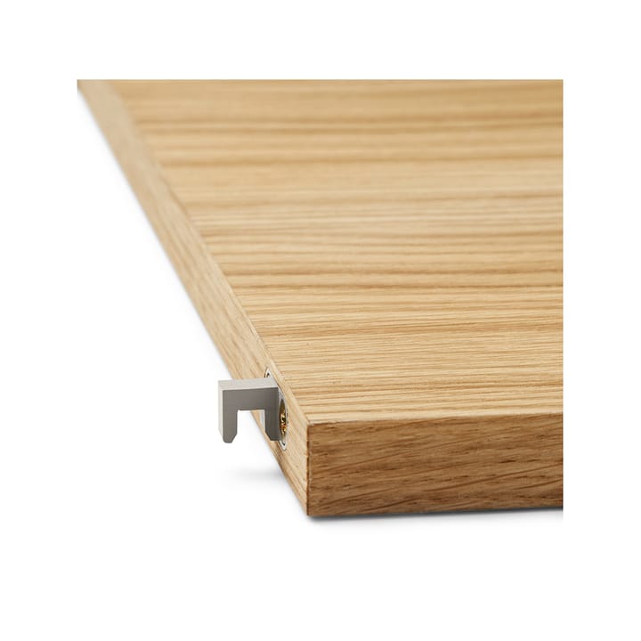 Punctual Perforated półka 90 cm, oak oiled, light grey Ferm Living
