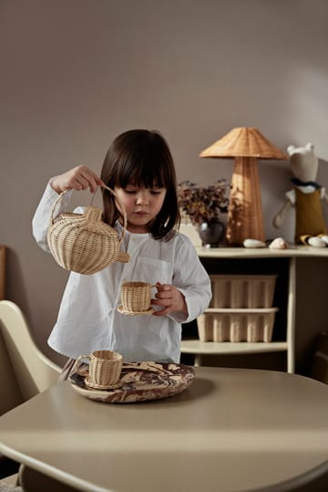 Rattan zestaw do herbaty 3 sztuk - Natural - Ferm Living