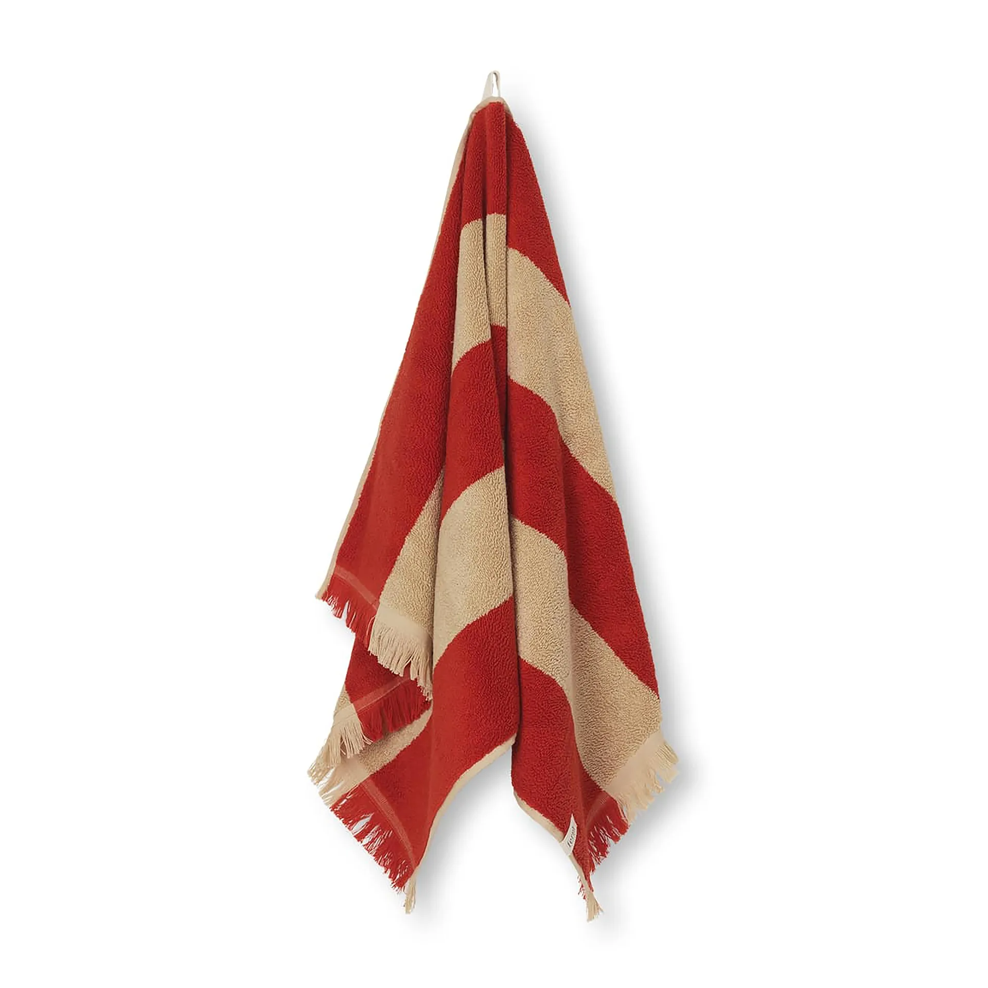 Ręcznik Alee 50x100 cm, Light camel-red Ferm Living