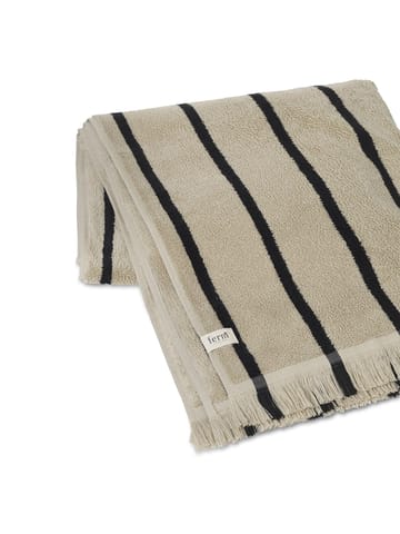 Ręcznik Alee 70x140 cm - Sand-black
​ - ferm LIVING