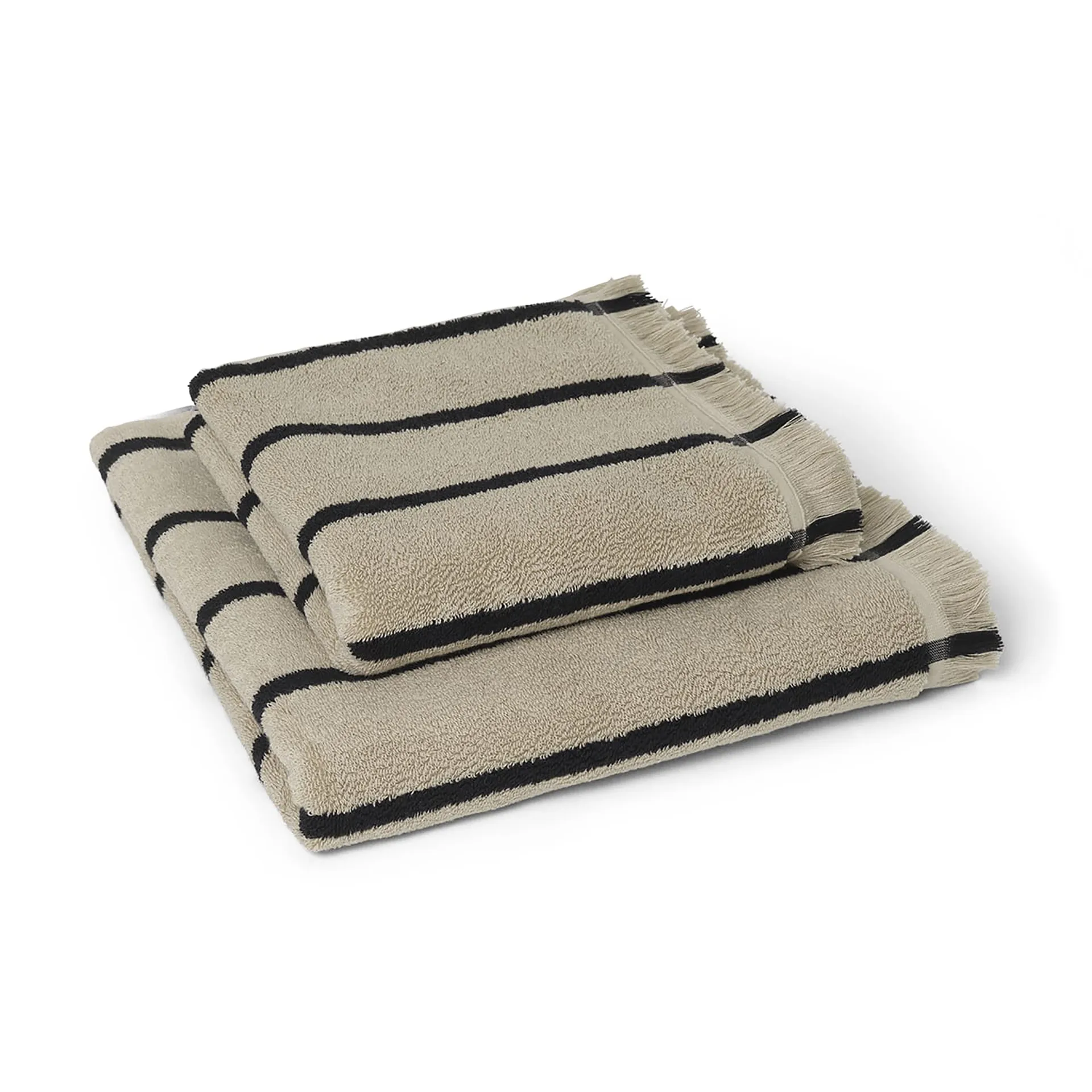 Ręcznik Alee 70x140 cm, Sand-black
​ Ferm Living
