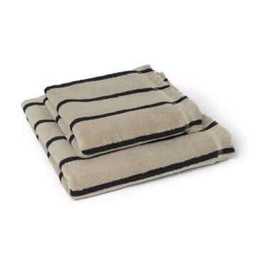 Ręcznik Alee 70x140 cm - Sand-black
​ - ferm LIVING