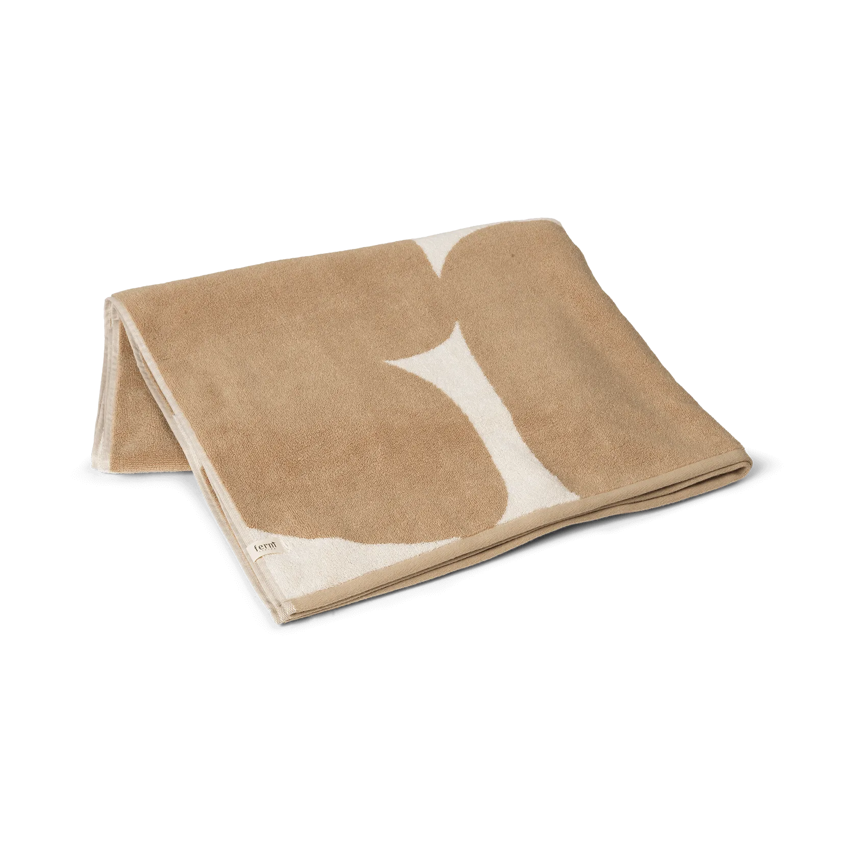 Ręcznik kąpielowy Ebb 100x150 cm, Sand, off-white Ferm Living