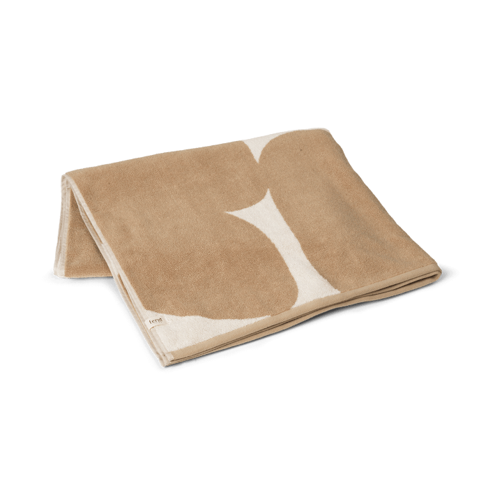 Ręcznik kąpielowy Ebb 100x150 cm - Sand, off-white - Ferm Living