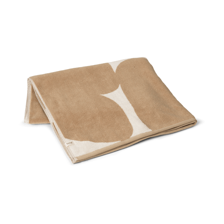 Ręcznik kąpielowy Ebb 100x150 cm - Sand, off-white - Ferm LIVING