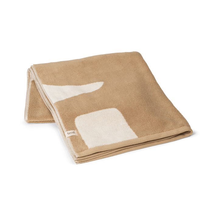 Ręcznik kąpielowy Ebb 70x140 cm - Sand, off-white - Ferm Living